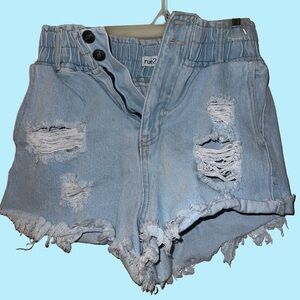 High-waisted Jean Shorts